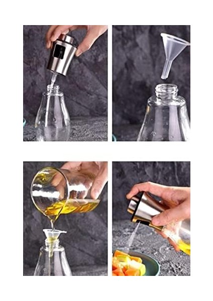 Zeytinyağı Sirke Püskürtücü Paslanmaz Çelik Sprey Yağdanlık Pratik Dekoratif 1430 modelleri