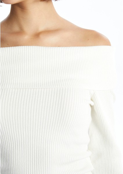 Yeni Sezon Kayık Yaka Kadın Triko Kazak modelleri