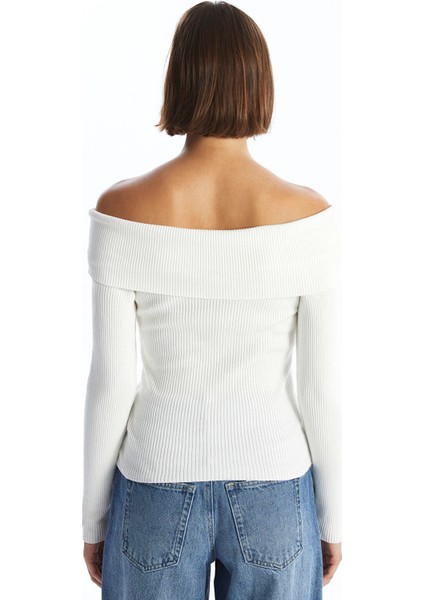 Yeni Sezon Kayık Yaka Kadın Triko Kazak fırsatları