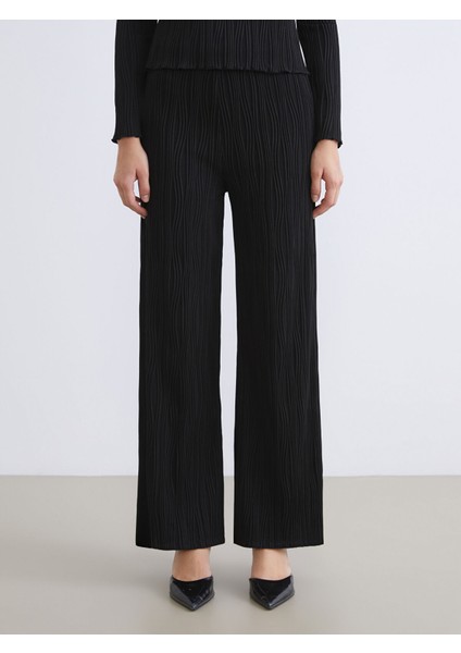 Yeni Sezon Beli Lastikli Dokulu Kadın Pantolon fiyatları