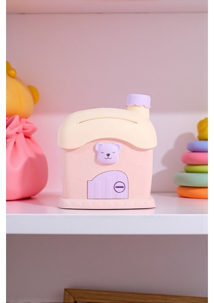 Işıklı Sevimli Ev Temalı Kumbara – Çocuklar ve Yetişkinler Için Tasarruf Kutusu (14.5×9.5×16 Cm) modelleri