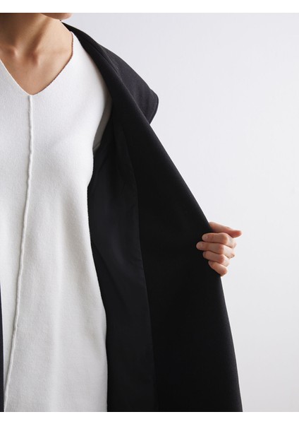 Yeni Sezon Kapüşonlu Kadın Kaşe Kaban fırsatları