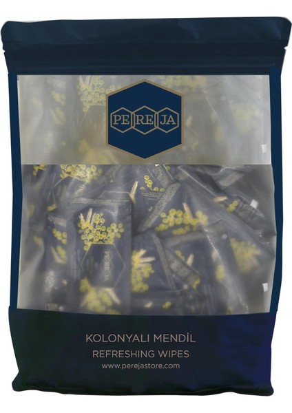 Pereja Kolonyalı Mendil 5X10 Doypack Mimoza x 50