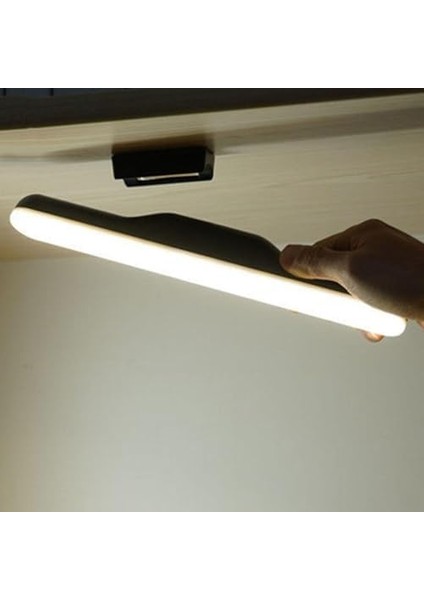 Geldi Kabin LED Işık USB Şarjlı LED Heroled Ayna Dolap Üstü Dimlenebilir Portatif Makyaj LED (Siyah) modelleri