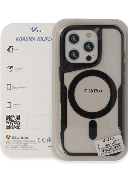 Iphone 16 Pro Max Kılıf Boyi Magsafe Silikon Kapak - Titan Gri modelleri