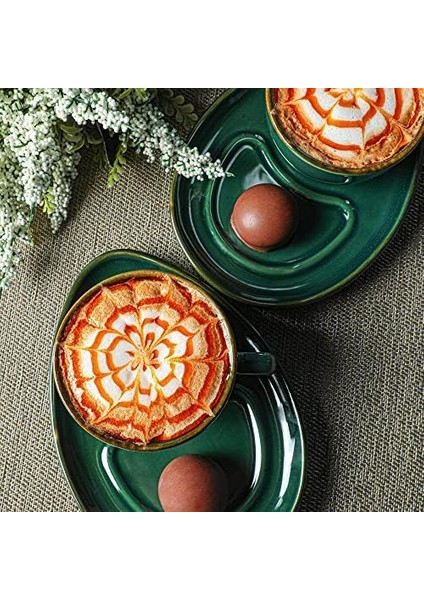 Zümrüt Kahve Sunum Seti 4 Parça 2 Kişilik modelleri