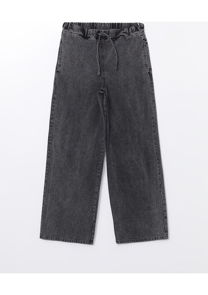 Yeni Sezon Beli Lastikli Wideleg Kadın Jean Pantolon indirimleri