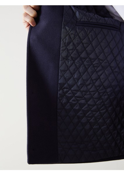 Yeni Sezon Rahat Kalıp Ceket Yaka Erkek Kaşe Kaban fırsatları