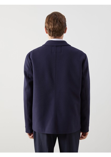 Yeni Sezon Rahat Kalıp Ceket Yaka Erkek Kaşe Kaban indirimleri