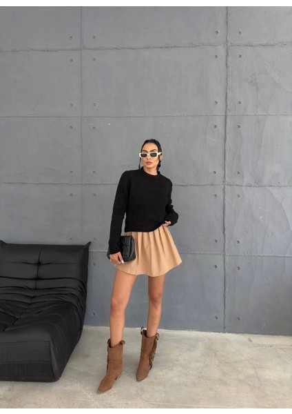 Sptrns Cepli Triko Kazak Siyah (Beden: Standart) modelleri