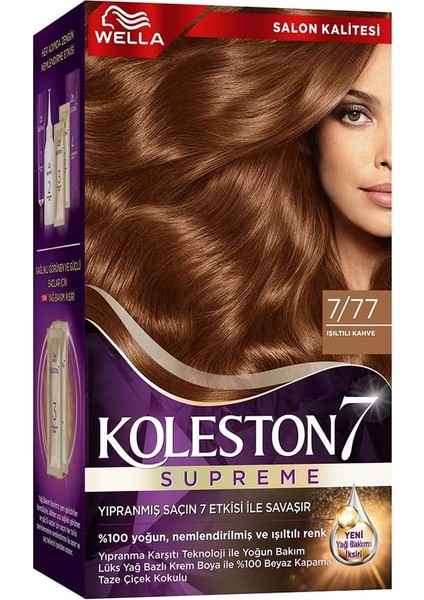 Koleston Kit 7-77 Işıltılı Kahve Saç Boyası fiyatları