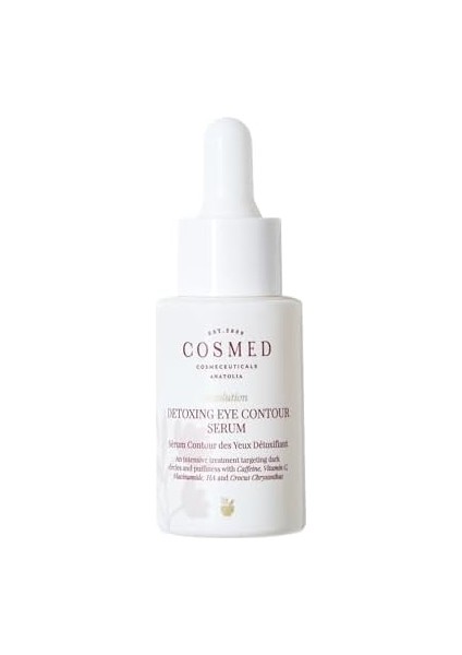 Cosmed Detoxing Eye Contour Serum Göz Altı Torbalanma, Morluk Karşıtı Aydınlatıcı Göz Çevresi Serumu - Kafein, C Vitamini, Niacinamide fiyatları