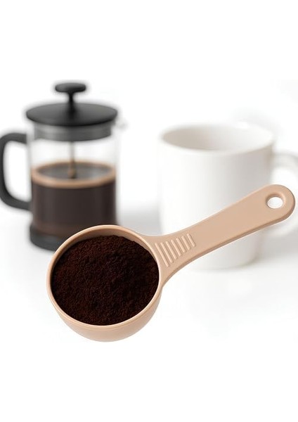 6'lı Bej Ölçü Kaşığı Seti (2 x 3’lü Takım) – 30 ml Plastik Gıda Ölçüm Kaşığı – Kahve, Mama, ve Toz Karışımlar Için Gıda Temasına Uygun Pratik Plastik Kaşık modelleri