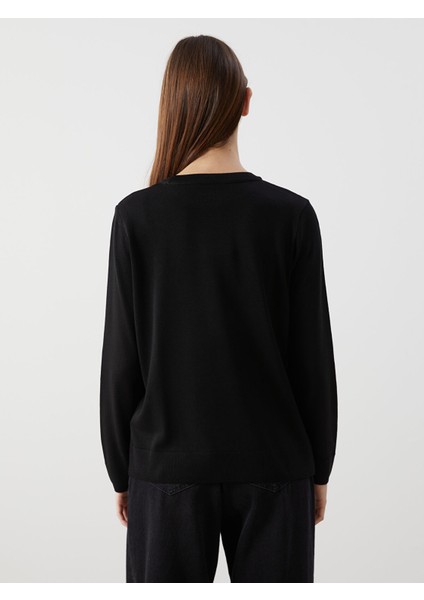 Yeni Sezon Bisiklet Yaka Pul Işlemeli Kadın Triko Kazak fırsatları