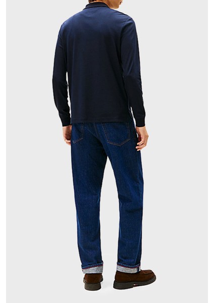 Pamuklu Regular Fit Logolu Polo Yaka Sweat Erkek Polo Yaka Sweat MW0MW40302 Dw5 fırsatları