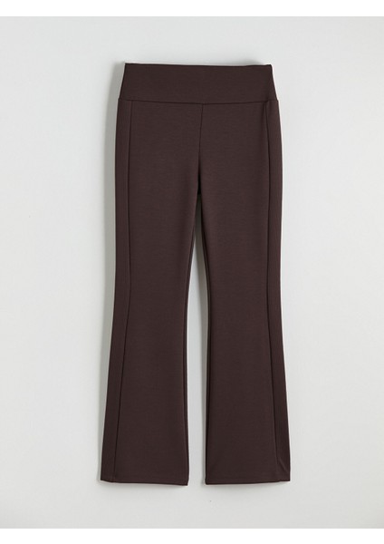 Yeni Sezon Ekstra Dar Fit Ispanyol Paça Kadın Tayt Pantolon