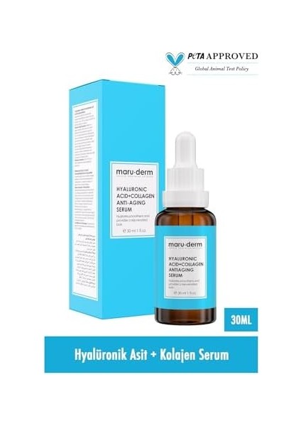 Maru.derm Kolajen & Hyalüronik Asit Cilt Bakım Serumu 30ML modelleri