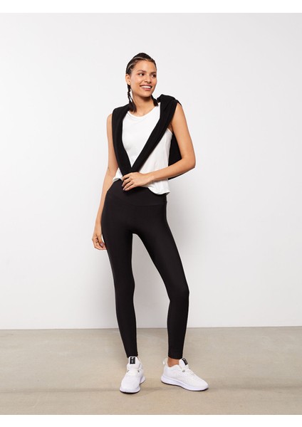 Yeni Sezon Kadın Beli Lastikli Düz Spor Tayt fiyatları