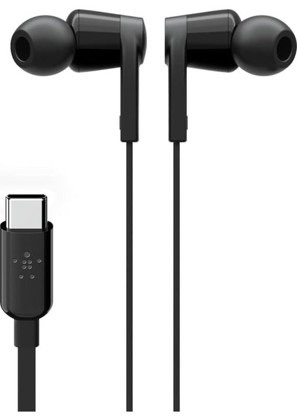 Rockstar Usb-C Girişli Silikonlu Kulak Içi Kulaklık, Tangle-, Siyah