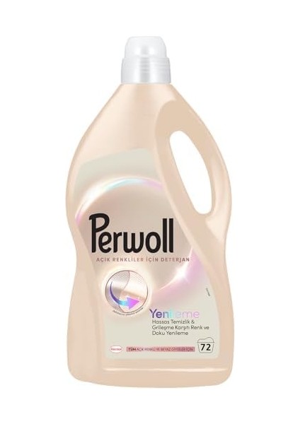 Perwoll Açık Renkliler Sıvı Çamaşır Detarjanı 3.96 Litre, 4l fiyatları