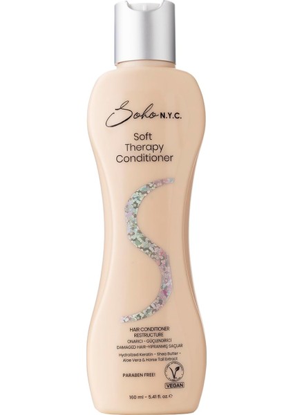 Soho N.y.c. Saç Kremi-Soft Therapy-Onarıcı (Aşırı Yıpranmış Saçlar) 160 ml