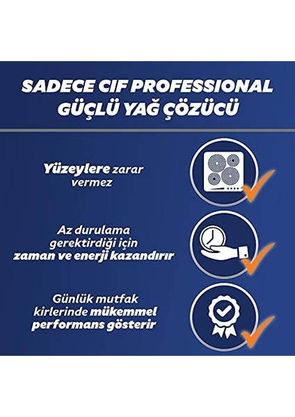 Cif Profesyonel Güçlü Yağ Çözücü Sprey 750 ml modelleri