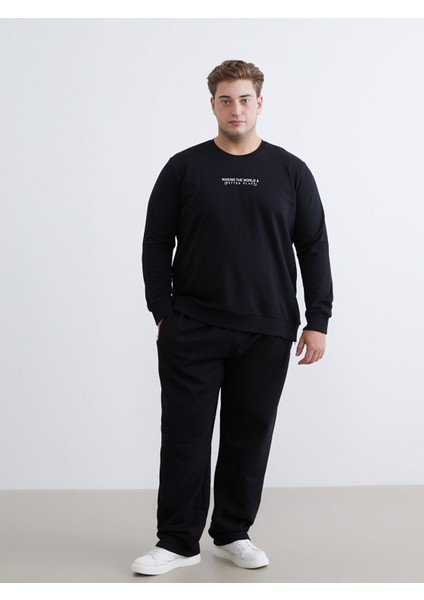 Yeni Sezon Standart Kalıp Erkek Kalın Eşofman Altı