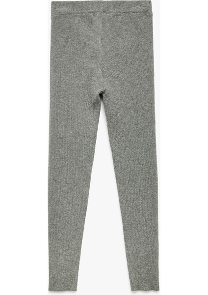 Viskon Karışımlı Ribanalı Dar Kesim Basic Triko Pantolon fiyatları