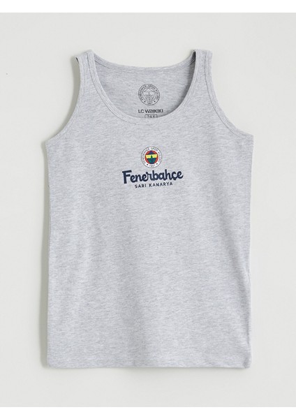 Yeni Sezon Bisiklet Yaka Fenerbahçe Baskılı Erkek Çocuk Atlet 2'li indirimleri