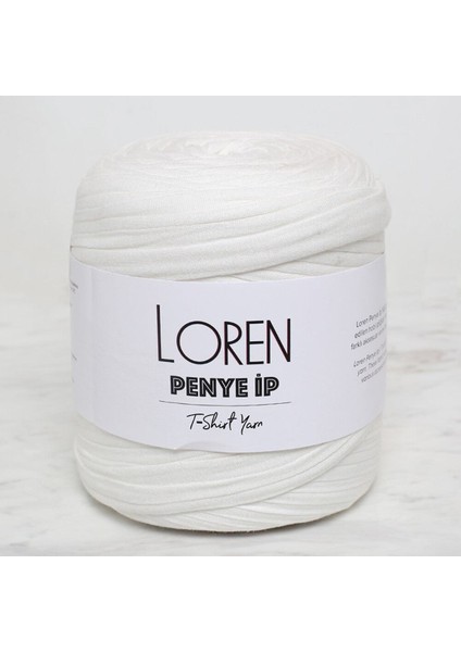 Loren Penye Kumaş El Örgü Ipi Açık Krem - 43 - 33472