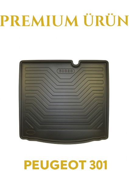 Peugeot 301 2012+ Uyumlu 3D Bagaj Havuzu Premium