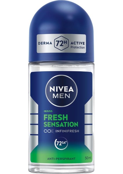 Nıvea Men Fresh Sensation Roll On Deodorant 50 Ml,72 Saat Anti-Perspirant Koruma fiyatları