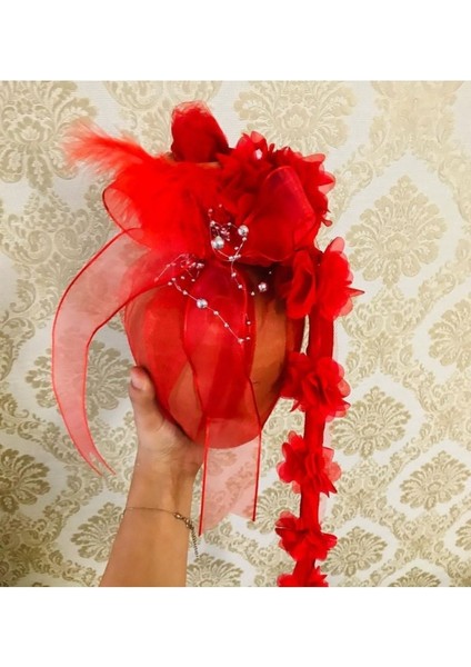 Kına Testi, Lüx Model Tüylü Lazer Güllü Testi Kınada Kırmak Için Testi, Hediyelik Testi