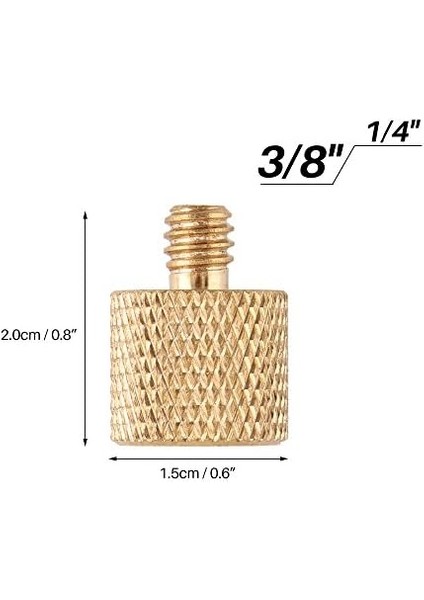 3/8 Inç Vidasını 1/4 Inçe Dönüştürücü Vida Adaptörü, Altın fiyatları
