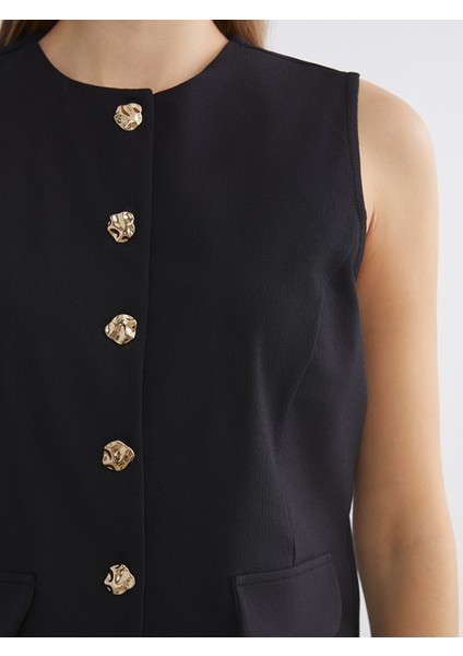 Yeni Sezon Bisiklet Yaka Kadın Klasik Yelek modelleri