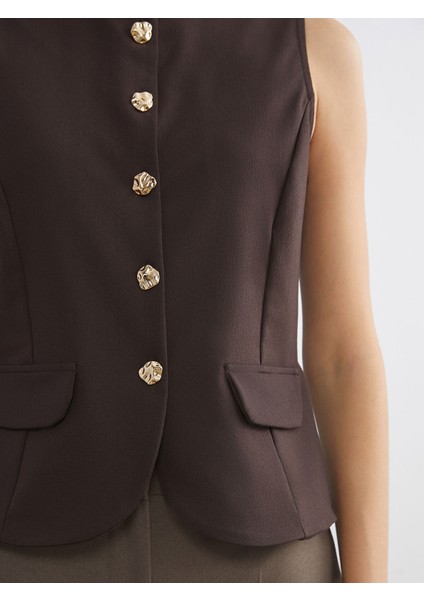 Yeni Sezon Bisiklet Yaka Kadın Klasik Yelek modelleri