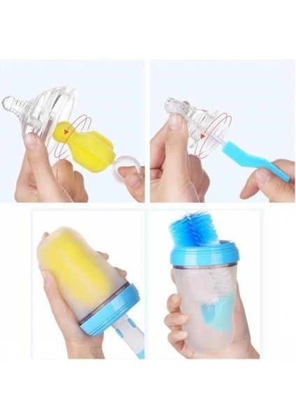 İEG BUFFER® 7 Parça Biberon Uzun Kavanoz Termos Suluk Sürahi Yağ Şişe İçi Temizleme Fırçası Aparatı Seti modelleri