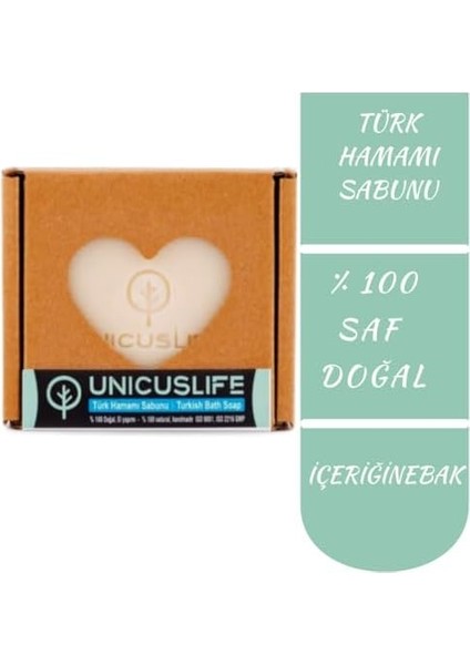 Unicuslife% 100 Saf Doğal Türk Hamamı Sabunu Katkısız El Yapımı 100 gr modelleri