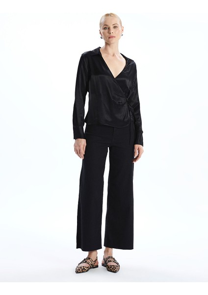 Yeni Sezon Gömlek Yaka Saten Kadın Bluz fiyatları