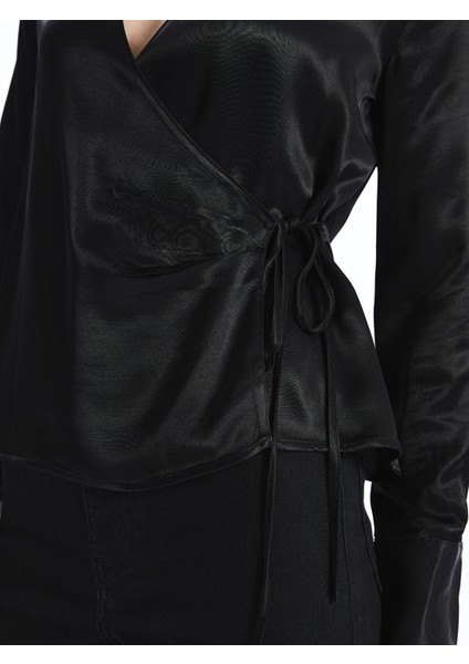 Yeni Sezon Gömlek Yaka Saten Kadın Bluz modelleri