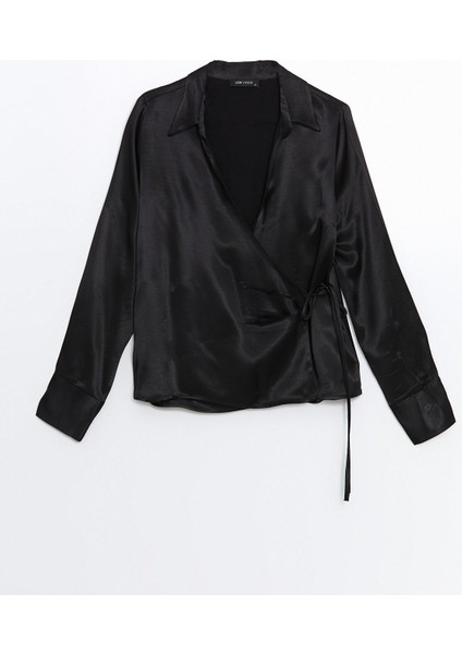 Yeni Sezon Gömlek Yaka Saten Kadın Bluz indirimleri