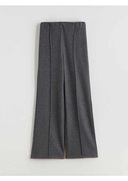 Yeni Sezon Beli Lastikli Geniş Paça Kadın Triko Pantolon indirimleri