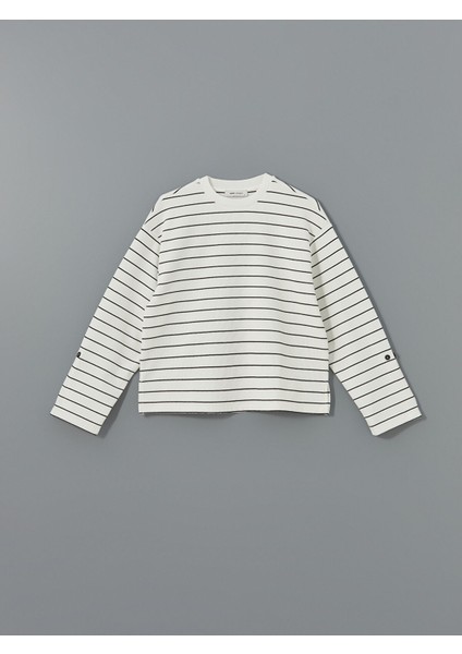 Yeni Sezon Bisiklet Yaka Çizgili Kadın Tişört indirimleri