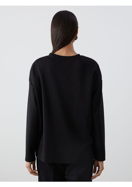 Yeni Sezon Bisiklet Yaka Baskılı Kadın Tişört fırsatları