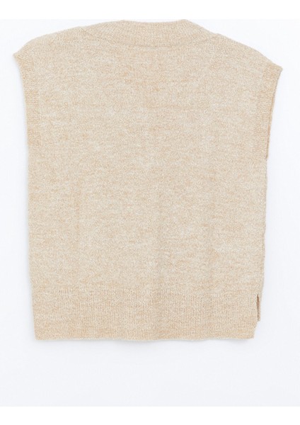 Yeni Sezon Kadın V Yaka Düz Triko Süveter indirimleri