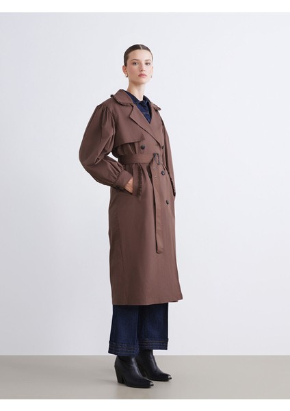 Yeni Sezon Kruvaze Yaka Kadın Trençkot fırsatları