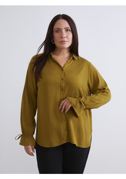 Yeni Sezon Büyük Beden Kadın Gömlek