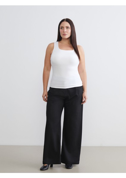 Yeni Sezon Büyük Beden Kare Yaka Kadın Atlet 2'li fırsatları