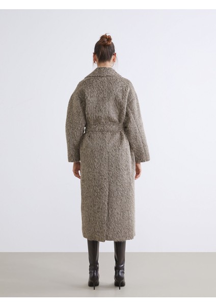 Yeni Sezon Ceket Yaka Kuşaklı Kadın Kaban fırsatları