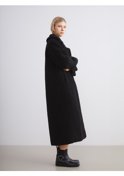 Yeni Sezon Ceket Yaka Kadın Pelüş Kaban fiyatları